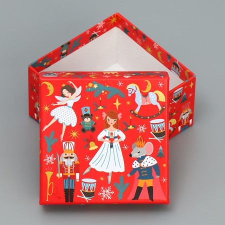 A set of New Year's gift boxes 10 in 1 "Nutcracker", 10 x 10 x 6 - 28 x 28 x 15 cm, New Year-24