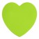 Block with a sticky edge paper 70x70mm, Erichkrause "Heart Neon", 50 sheets, green