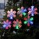 Garland “thread” 2 m with nozzles “Matova Snowflake”, IP20, transparent thread, 36 LED, glow of multi (RG/RB), blinking, 220 V