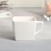 Tea couple ceramic "best gift" circle 150 ml, saucer 15.5x15.5 cm, white color