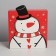 Folding box "Snowman", 25 x 25 x 10 cm, new year