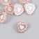 Buttons plastic for creativity "Heart in the Wave Kant" 2.1x2.3x0.9 cm