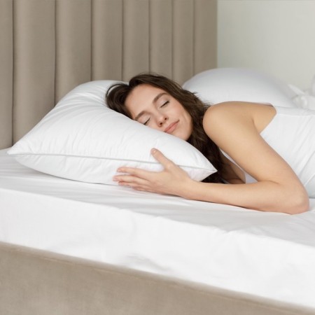 Standard Fly pillow, size 68x68 cm, white color