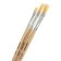 Set of brushes bristles 3 pieces: No. 4, 8, 10, flat