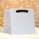 Packet for cake, 20 x 20 x 20 cm, silver with glitter