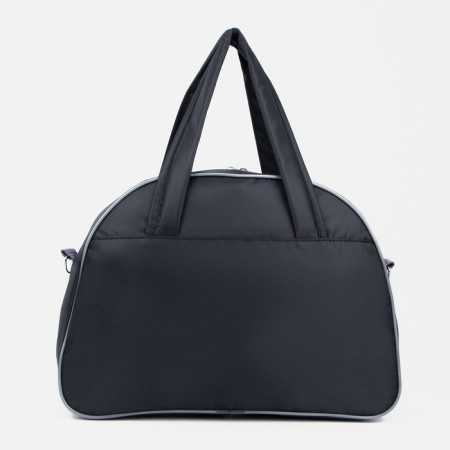 Sports bag with lightning, without lining, external pocket, black/gray color-1
