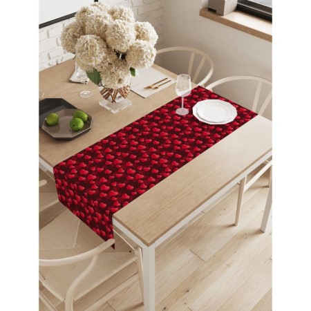 The path on the table "Complete of hearts", Oxford, size 40x145 cm