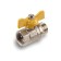 Ball the gas gas Aqualink, PN 16, the inner/outer thread 1/2 ", butterfly, nickelir.