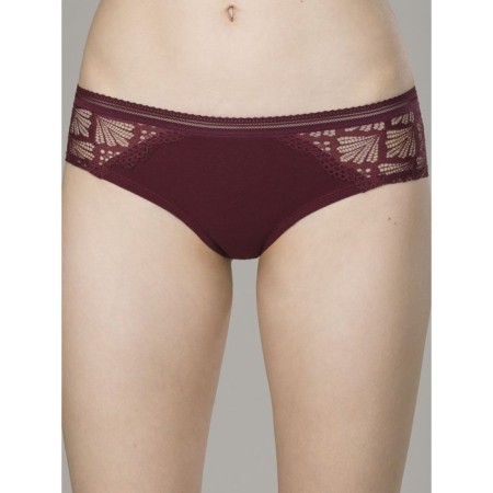 Female cowards, size 46, burgundy color