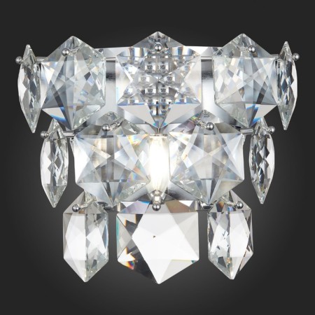 Sconces st. SL1631.101.01. Viterbo. 1x40 watts, E14, 26x16 cm, chromium color-2