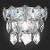 Sconces st. SL1631.101.01. Viterbo. 1x40 watts, E14, 26x16 cm, chromium color