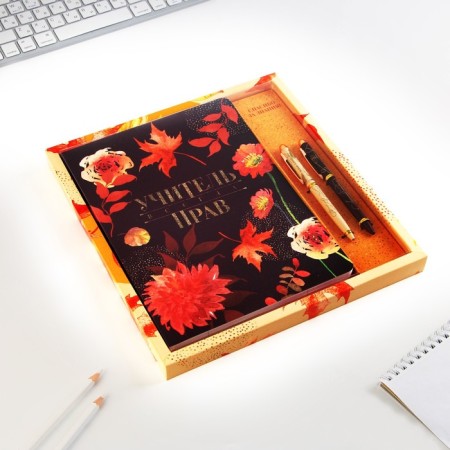Gift set “Teacher is always right”: A5 diary, 96 sheets and soft-tach handles-14