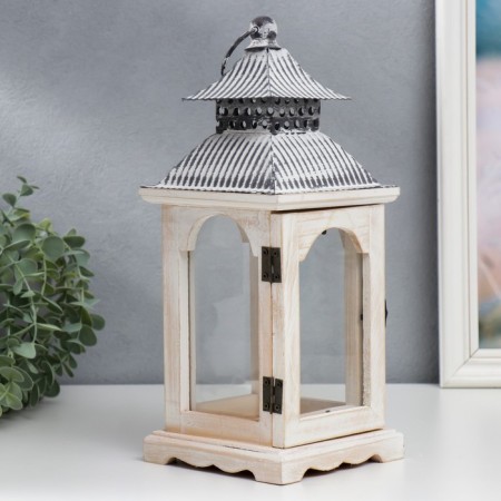 Climber tree "Lantern with a striped roof" aged set 2 pcs 31x14x14 52x20x20 cm-4