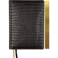 Diary of a low -up A5, 160 Wild sheets, Cover Artificial leather with foam rubber, 2 lies, tinted block 70 g/m2, black