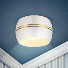 Lamp Built -in era KL82, IP20, 15W, 90x75 mm, white/gold color
