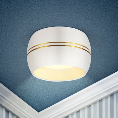 Lamp Built -in era KL82, IP20, 15W, 90x75 mm, white/gold color