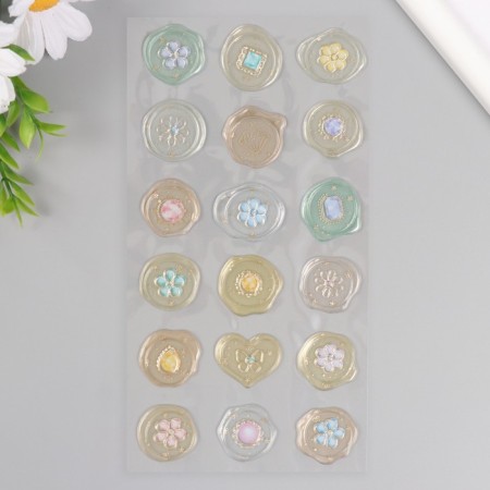 Stickers for creativity plastic "Light wealth" 9.3x20.4 cm-1