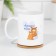 A set of mugs for two, sublimation "Mom and dad" bears, 2 circles, 320 ml