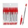Ballic handle, 0.5 mm, red rod, transparent, corrugated holder