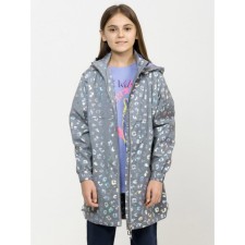 Vetrovka for girls, height 152 cm, silver color
