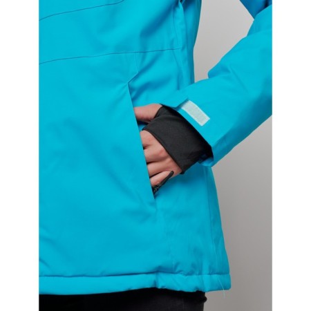 Ski suit female, size 42, blue color-11