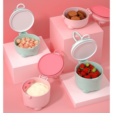 Container for storage of baby food, 250 ml., Pink color-10