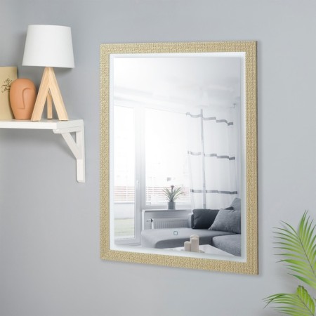 Highlight mirror, in the baguette, light gold, wall, 60x80 cm
