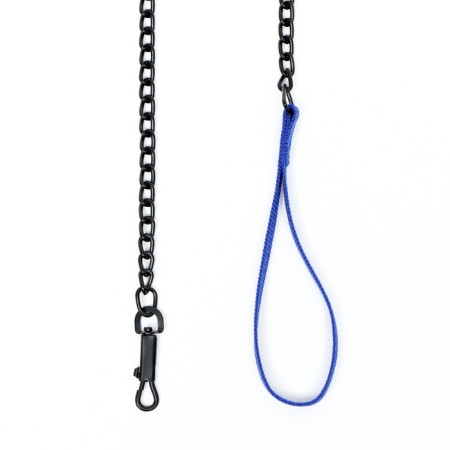 Metal leash, 120 cm x 2.5 mm, black-2