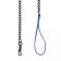 Metal leash, 120 cm x 2.5 mm, black