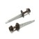 Roofing screws 4.8x50 mm, RAL8017 Brown color, 150 pcs.