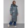 Coat insulated winter female, size 46, dark green color