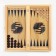 Board game 3 in 1 "Russia and America": chess, checkers, backgammon, wood, 50 x 50 cm