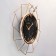 Watching clock, series: interior, "deer", smooth move, 49 x 49 cm, d-26 cm