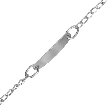 Collar - a noose with a sign for engraving, 32.5 cm, wire thickness 1.6 mm-4