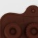 Form for chocolate of the share "Piria", silicone, 21 × 10.4 cm, 15 cells, brown color