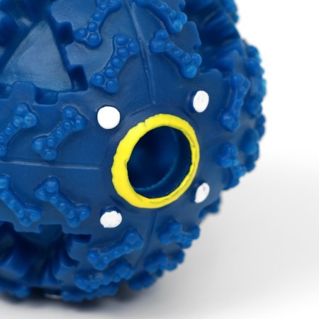 The croaking ball for dogs is large, hard, 9.5 cm, dark blue-4
