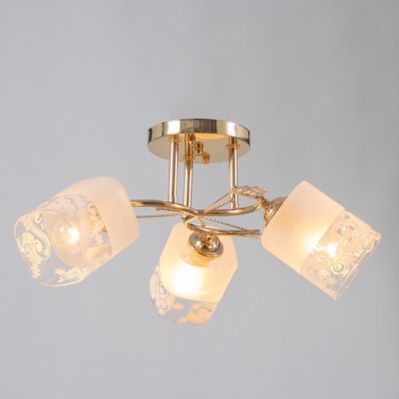 Ceiling chandelier "Natalie" 3x40W E27 Color: Gold-1
