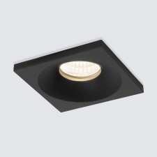 Luminaire Interceptible Elektrostandard, Plain S, 46x46x26 mm, 3W, LED, 240LM, 4200K, black color black