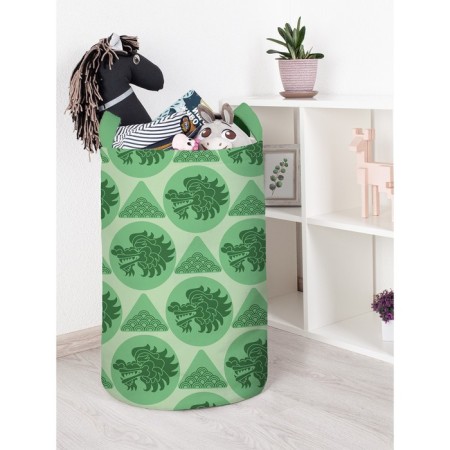 Basket for toys "Green Dragon, size 40x60 cm