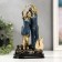 Souvenir Polystone "A couple - a date for the guitar" silver with blue 19x8x12 cm mix
