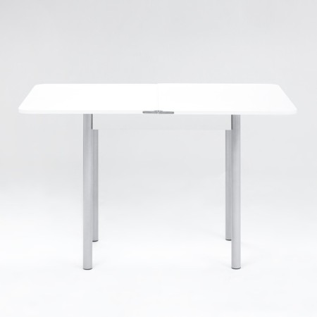 LOMBER table 790 (1180) x590x750, gray/white metallic-6