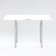 LOMBER table 790 (1180) x590x750, gray/white metallic
