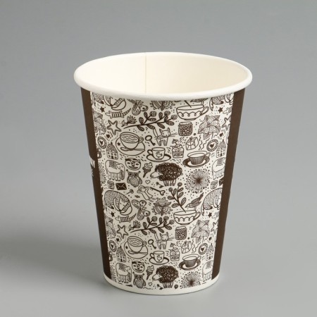 Paper glass "Take Away Coffee" for hot drinks, 350 ml, diameter 90 mm-1