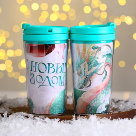 Thermost man with an insert “Happy New Year!”, 250 ml-1