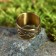 Amulet ring "Rod", brass, d = 17-23 mm