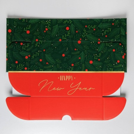 Folding box "Happy New Year", 30.7 x 22 x 9.5 cm, New Year-7