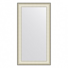 EvoForm mirror in the baguette frame, 78 mm, 58x108 cm, color white skin with chromium