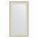 EvoForm mirror in the baguette frame, 78 mm, 58x108 cm, color white skin with chromium
