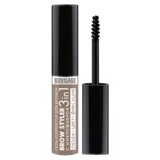 Гель-корректор для бровей Luxvisage Brow Styler, с микрофиброй, 3 в 1, тон 01, 5.5 г
