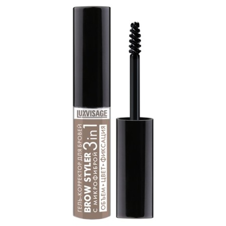 Eyebrow Corrector Luxvisage Brow Styler, with microfiber, 3 in 1, tone 01, 5.5 g